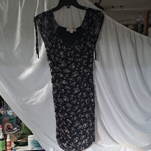 Chic Black Floral Mini Dress